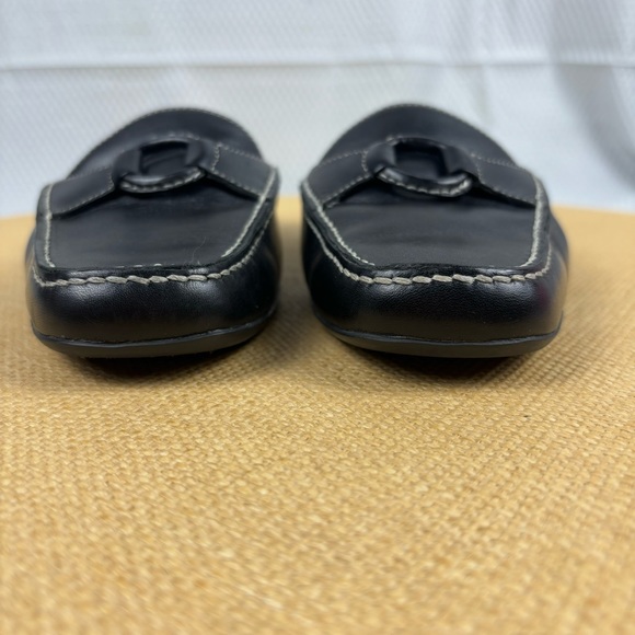 Cole Haan x Nike Air | Womens Black Leather Slip On Mules | Size 7.5 - Picture 5 of 14